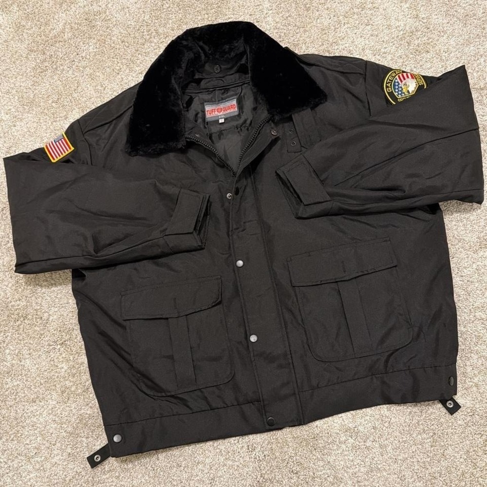 Rare 90s Tuff Guard Heavy Duty Utility Jacket | Black‎ | 2XL